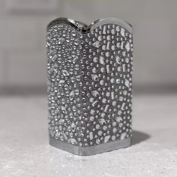 NEW: Bath & Body Works Gentle Foaming Soap Holder - Silver Tossed Gems - Picture 3 of 6